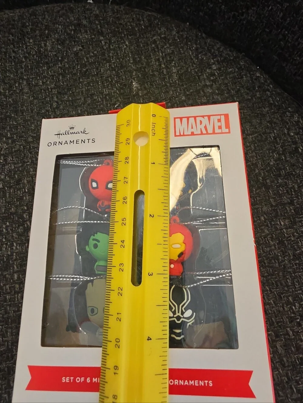 NIB Hallmark Ornaments Marvel Set Of 6 Mini Christmas Tree Ornaments